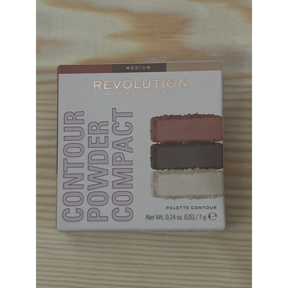 Makeup Revolution London Contour Powder Compact Medium Palette 0.24oz 7g New